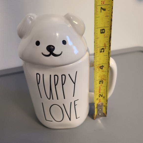✨️Host Pick✨️Rae Dunn By Magenta PUPPY LOVE Ceramic Coffee Mug With dog head Lid - Picture 2 of 8